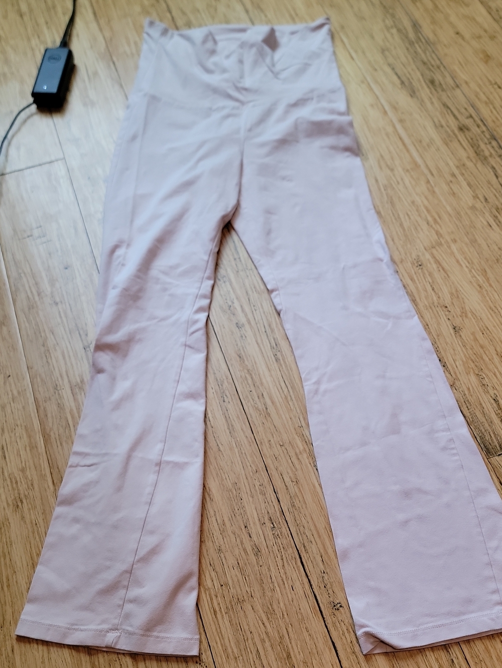 Cotton On Light Pink High-Rise Flare Pants